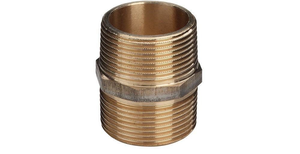 Viega dubbele nippel brons 1/4"MM