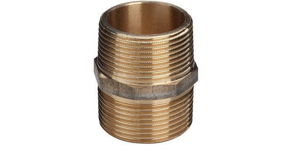 Viega dubbele nippel brons 1/4"MM