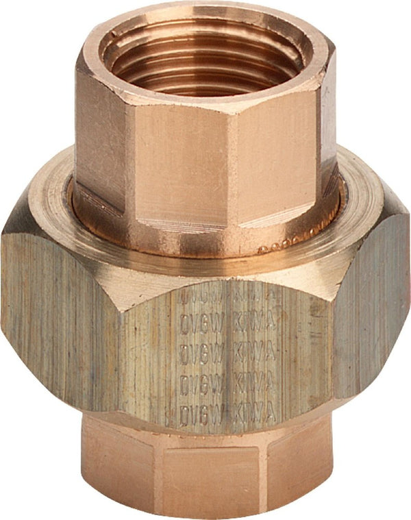 Viega schroefkoppeling brons plat 2"FF