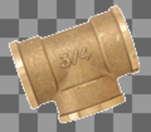 T-stuk messing toepassing voor koperen buizen 6/4"FFF