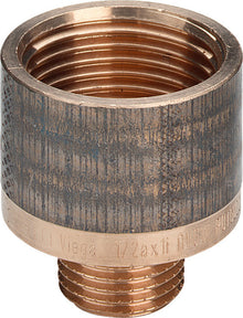 Viega neusstuk brons 1/2"F x 3/8"M
