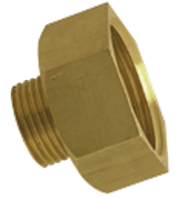 neusstuk messing toepassing voor koperen buizen 3/4"F x 3/8"M