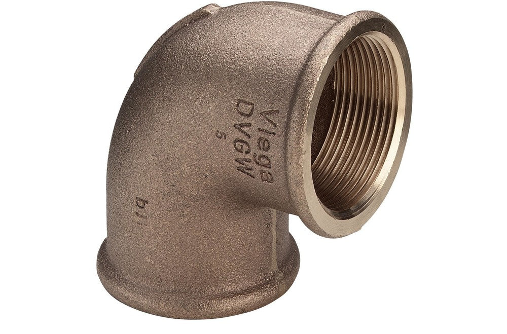 Viega knie 90° brons 3/8"FF