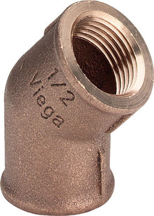 Viega bocht 45° brons 1/2"FF