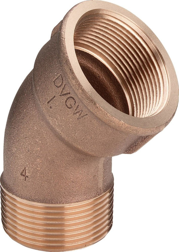 Viega bocht 45° brons 3/8"MF