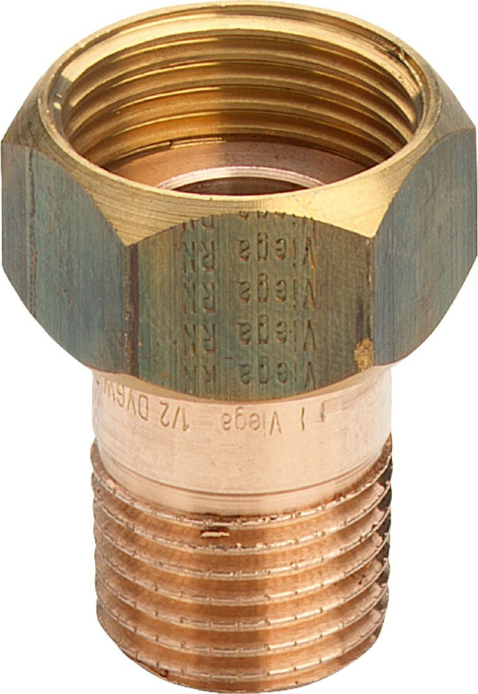 Viega aansluitkoppeling brons plat 4/4"M x 5/4"F