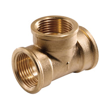 T-stuk messing 4/4"FFF
