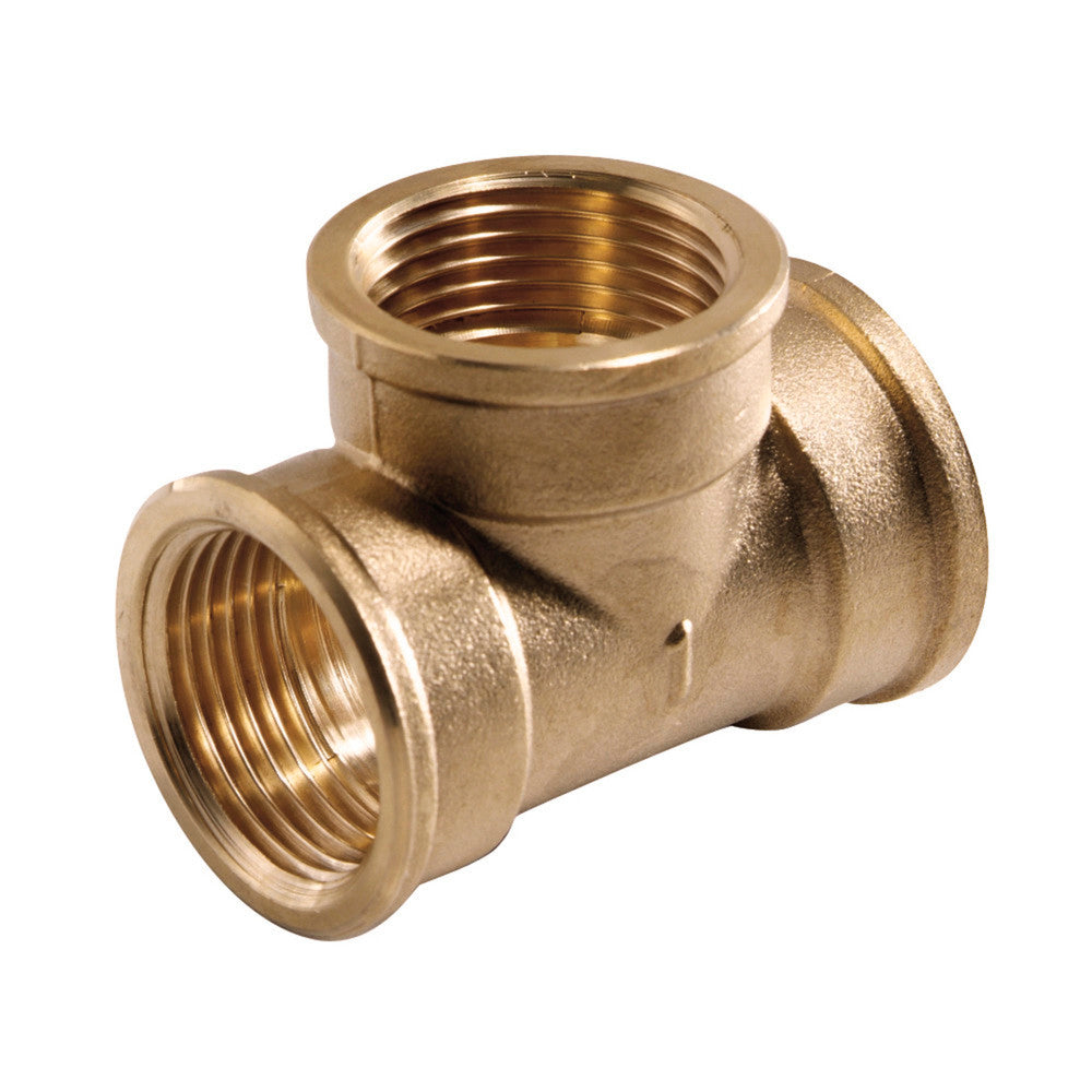 T-stuk messing 5/4"FFF