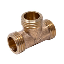 T-stuk messing 1/2"MMM