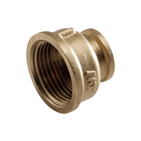 verloopmof messing 1/2"F x 3/8"F