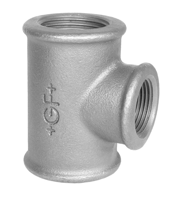 Georg Fischer galva nr.130 verloop-T 4/4" x 3/4" x 4/4"