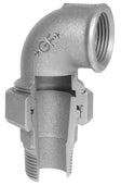 Georg Fischer zwart fig.98 kniekoppeling 90° MF 5/4"