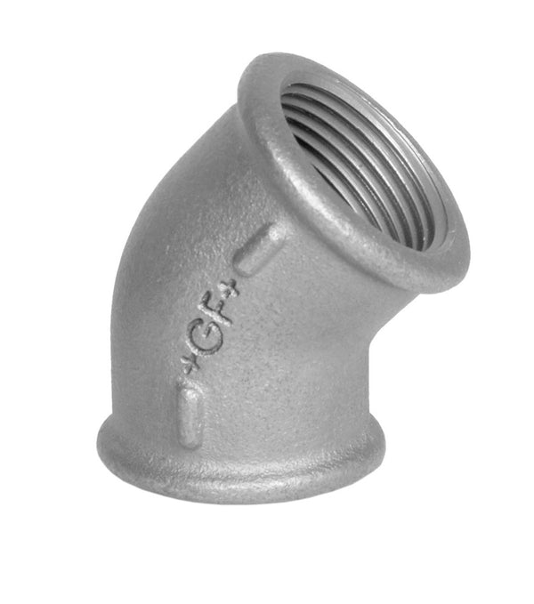 Georg Fischer zwart fig.120 knie 45° FF 1/2"