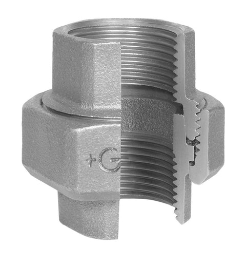 Georg Fischer zwart fig.340 3-delige koppeling FF 6/4"