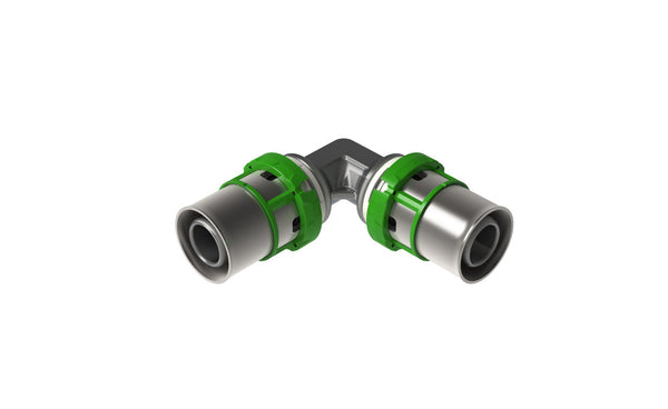 Comap Skinpress kniekoppeling 90° Multiskin meerlagenbuis 26-26