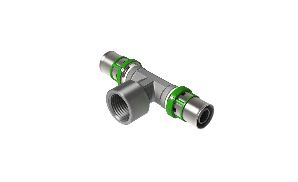 Comap Skinpress T-stuk Multiskin meerlagenbuis aansluiting 2xD F 20-3/4"F 20
