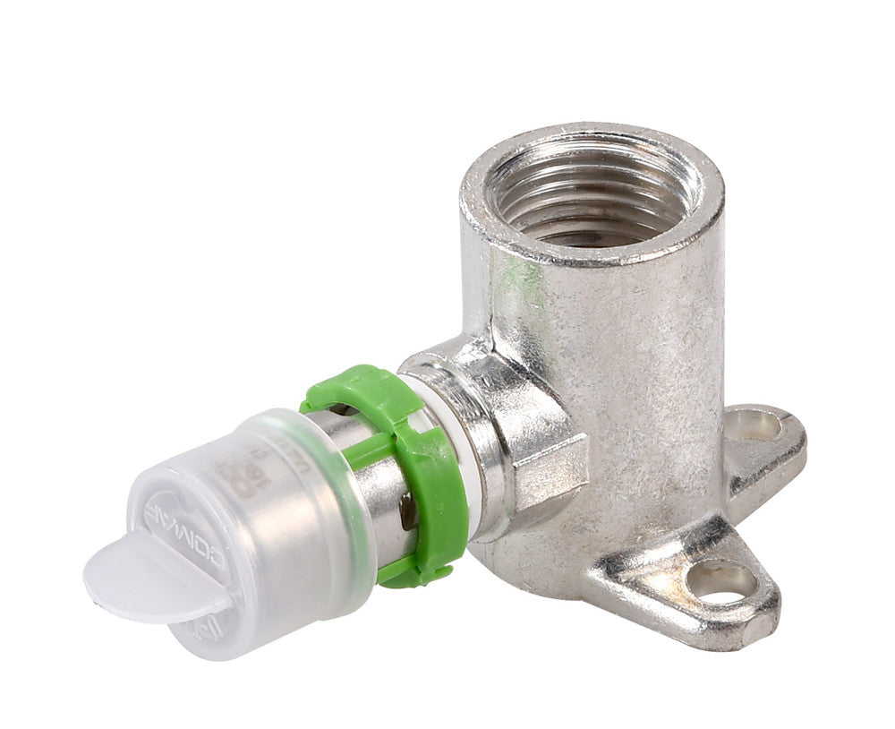 Comap Skinpress muurplaat Multiskin meerlagenbuis messing 16-1/2F