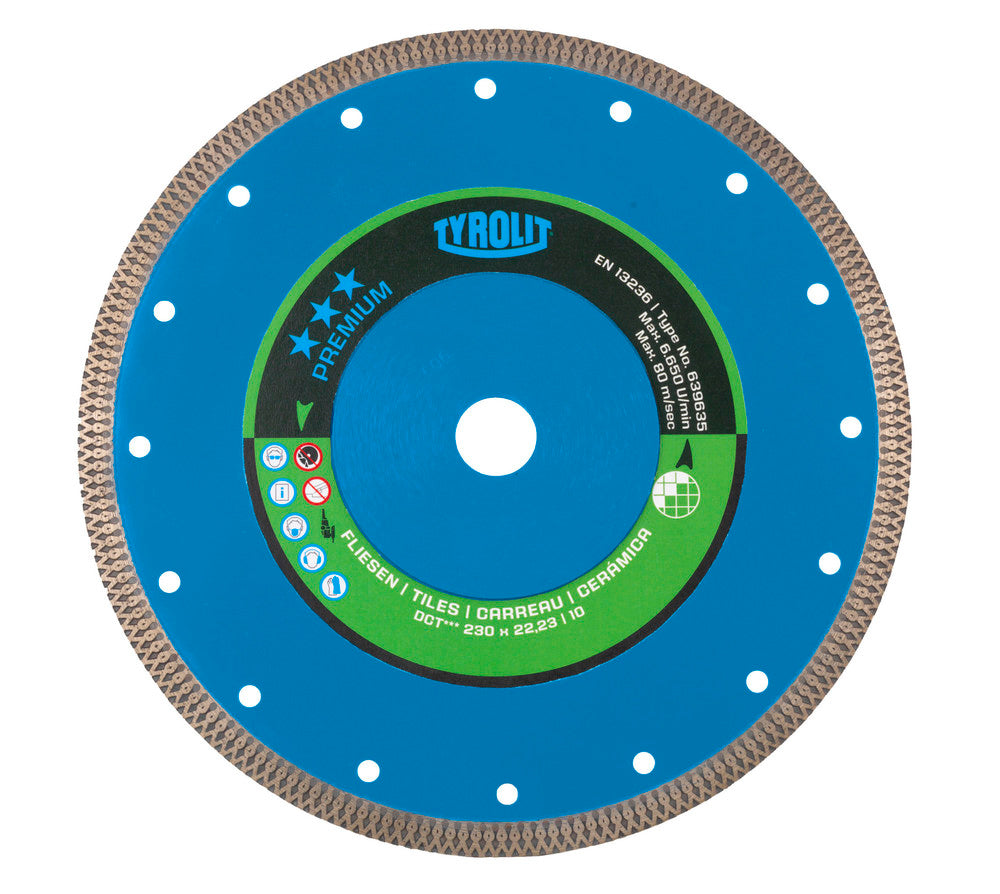 Tyrolit Premium diamantschijf voor tegels D125