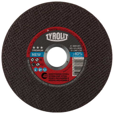 Tyrolit Premium snijschijf voor inox D125