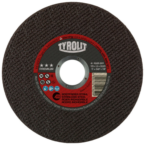 Tyrolit Premium snijschijf voor inox D125 x10
