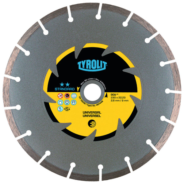 Tyrolit Standard scie diamantée pour meuleuse angulaire D230
