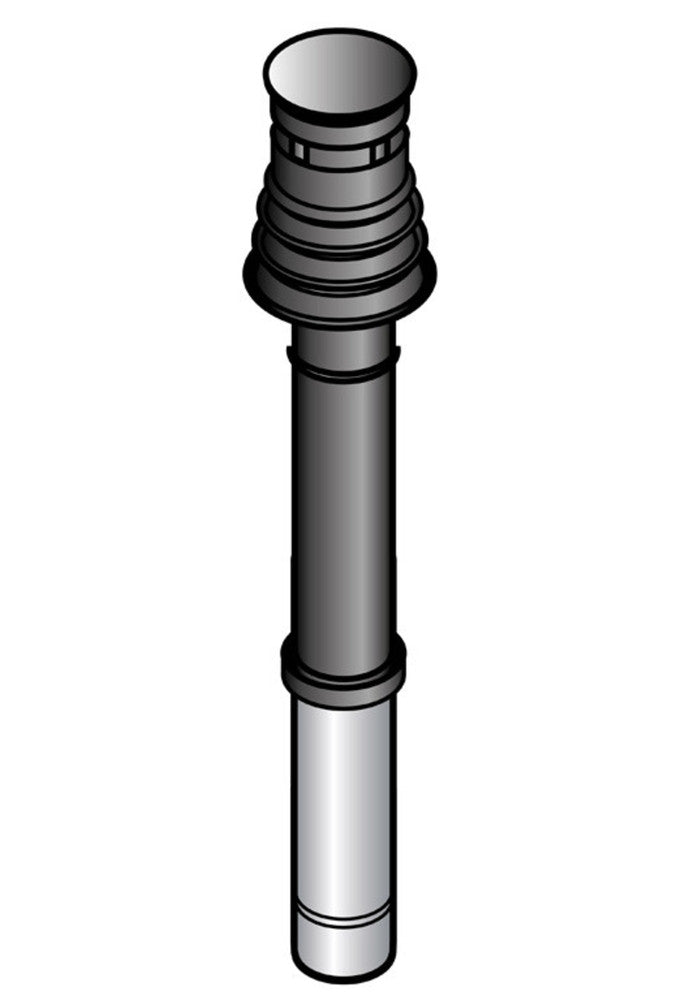 De Dietrich verticale dakdoorvoer PPS D80/125 zwart
