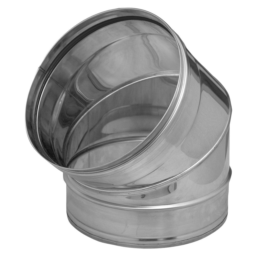 Dinak SW06 040 bocht 45° D200 inox 316L 0,6mm zonder dichting