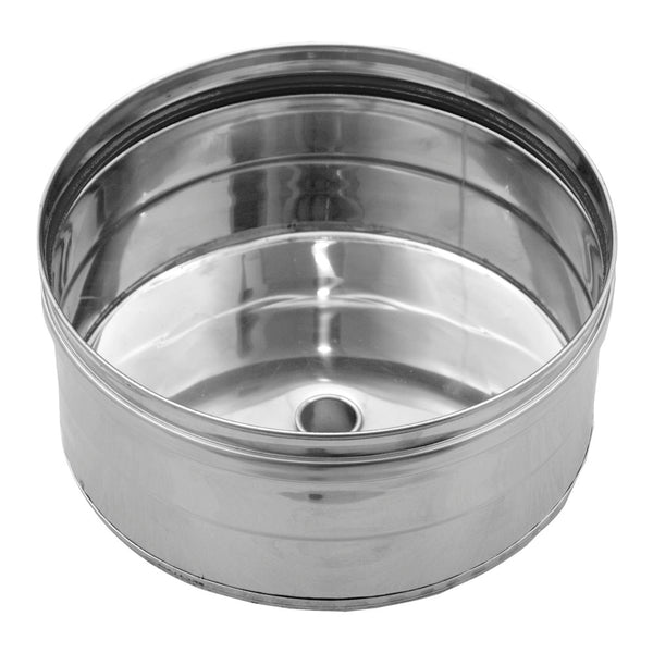 Dinak SW06 061 stop en afloop D100 inox 316L 0,6mm met dichting