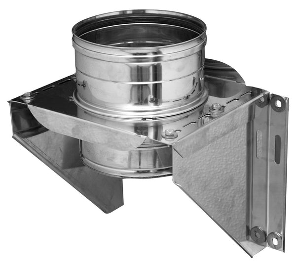 Dinak SW06 853 vertrekmuursteun kort element D130 inox 316L driehoekig R1mm
