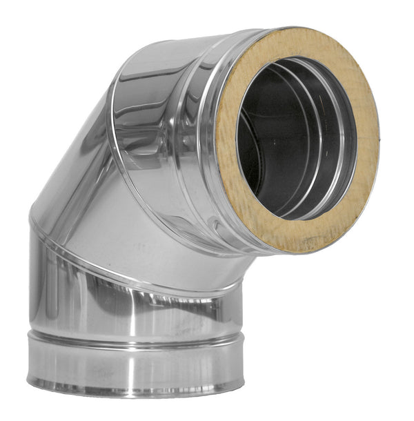 Dinak DW 043 bocht 87° D150 RVS 316L/304 0,4mm 3cm isolatie