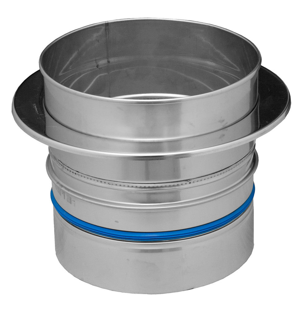Dinak DW 1C0 ketelaansluiting condenserend D200 RVS 316L/304 0,4mm
