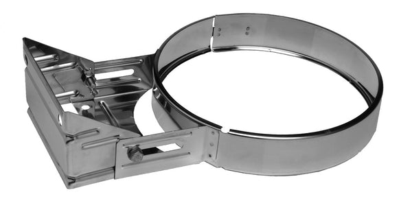 Dinak DW 831 platte verstelbare muurbeugel 70-120mm D200 inox 304 2,5-3m