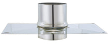 Van Marcke Pro Flex afdekplaat inox 350x450mm aansluitstuk flexibel-buis D125