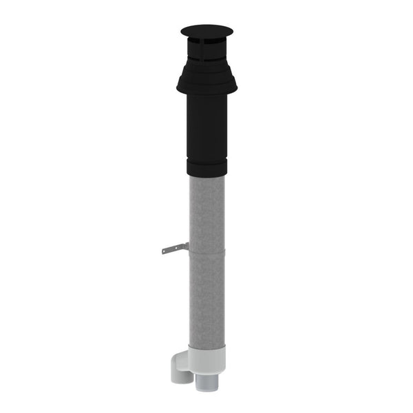 Muelink & Grol sortie toiture 2000 SE hors condens HR+ D80/125 noir