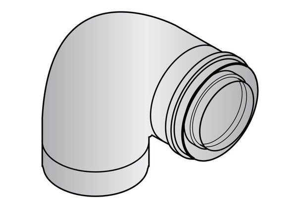 De Dietrich DY131 elbow 87° PPS D80/125