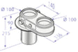 De Dietrich adapter bi-flux 2xD100mm