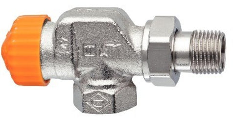 Heimeier Eclipse thermostatisch kraanlichaam debiet haaks verkeerd 1/2"F