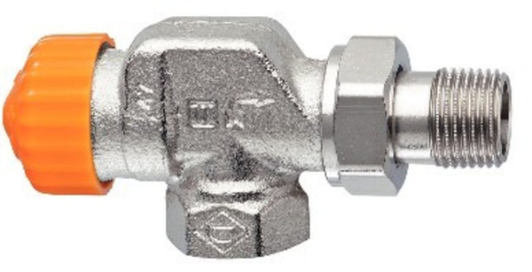 Heimeier Eclipse tap thermostatic débit équerre inversé 1/2"F