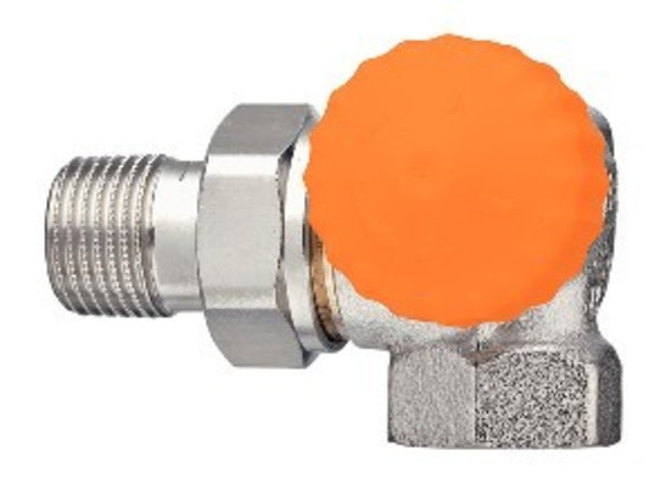 Heimeier Eclipse thermostatisch kraanlichaam debiet dubbel haaks rechts 1/2"F