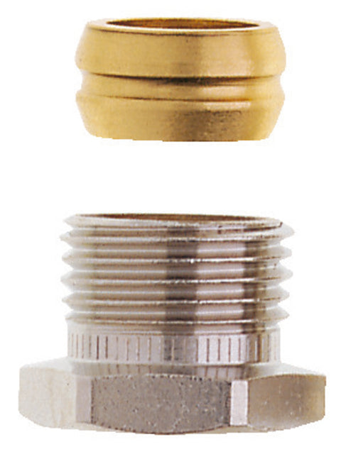 Heimeier klemkoppeling 1/2" M koper 15 mm per stuk