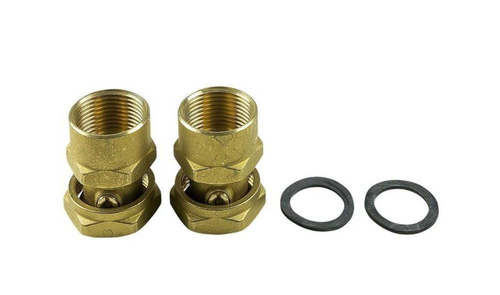 Grundfos afsluitbare messingkoppeling 5/4"F x 6/4"F per set