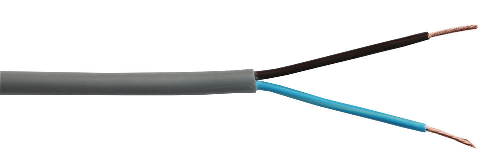 Kabel H05VV-F 2X1 GRIJS/100M