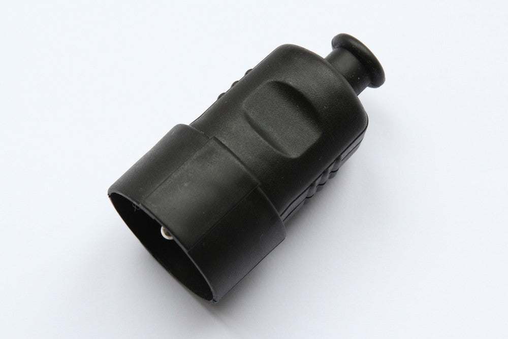 Koppelstekker 2P+T 16A zw