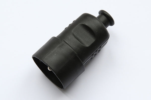 Koppelstekker 2P+T 16A zw