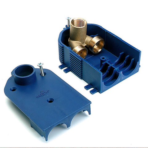 Comap dubbele inbouwdoos sanitaire toepassingen 1/2"F x 3/4"EC