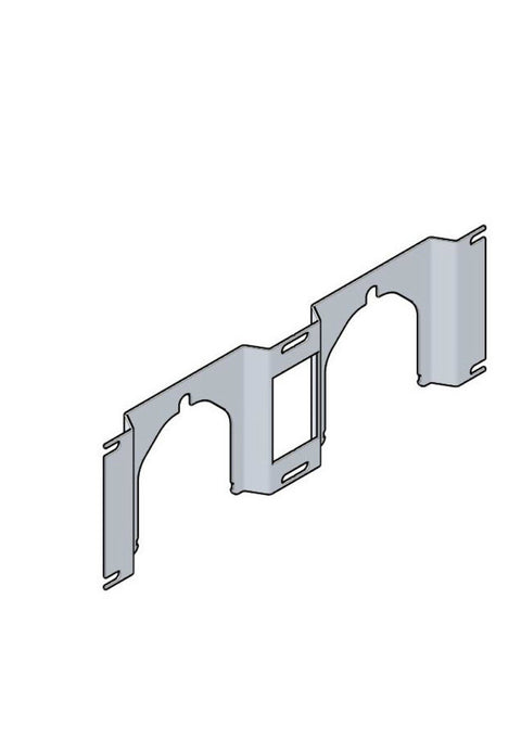 SYSTEMPEX combinatiebeugel voor montage dubbele inbouwdoos sanitair
