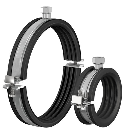 Flamco BSA M 8/M10 X 108-116 beugel geluiddempende EPDM rubberinlage verzinkt
