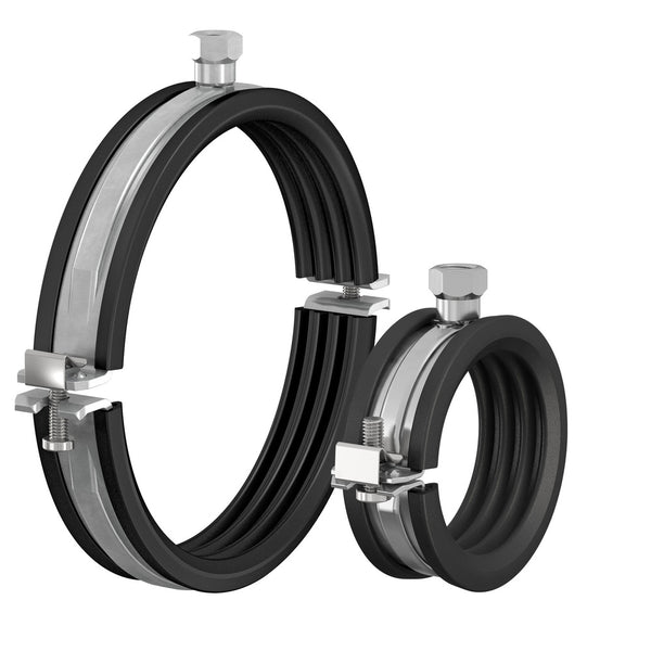 Flamco BSA M 8/M10 X 108-116 beugel geluiddempende EPDM rubberinlage verzinkt
