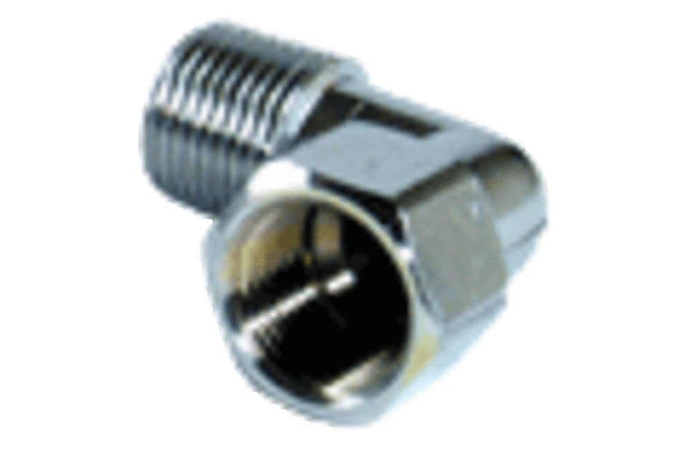 Gas elleboog 90° chr 1/2MF