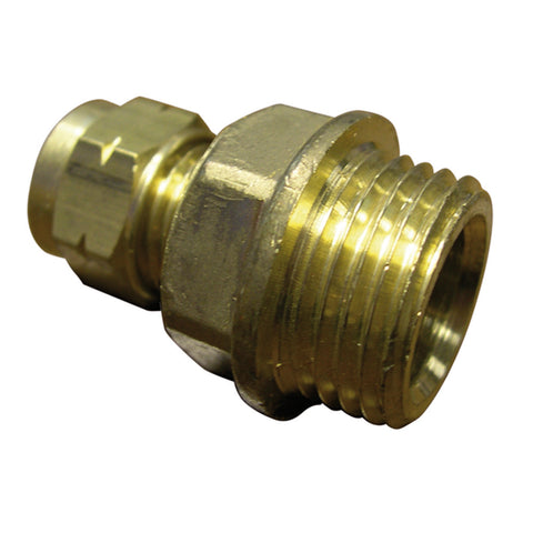 klemkoppeling recht klemxM messing toepassing voor koperen buizen 8x3/8"M